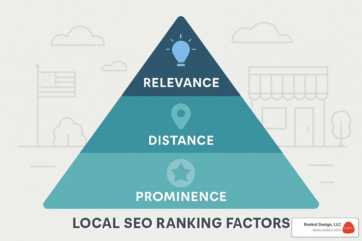 Local SEO ranking factors pyramid - local seo for small business growth