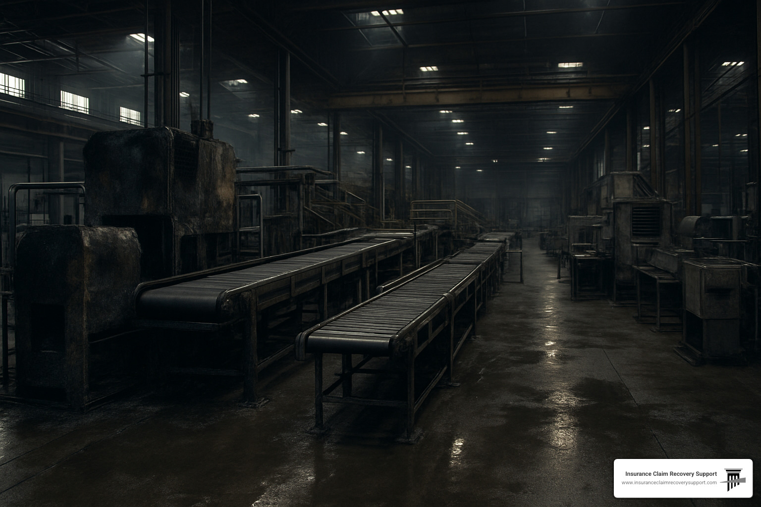 idle manufacturing production line after property damage - industrial property claims