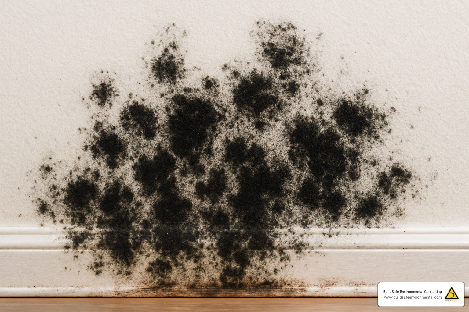 black mold growing on wall - mold in the home health risks