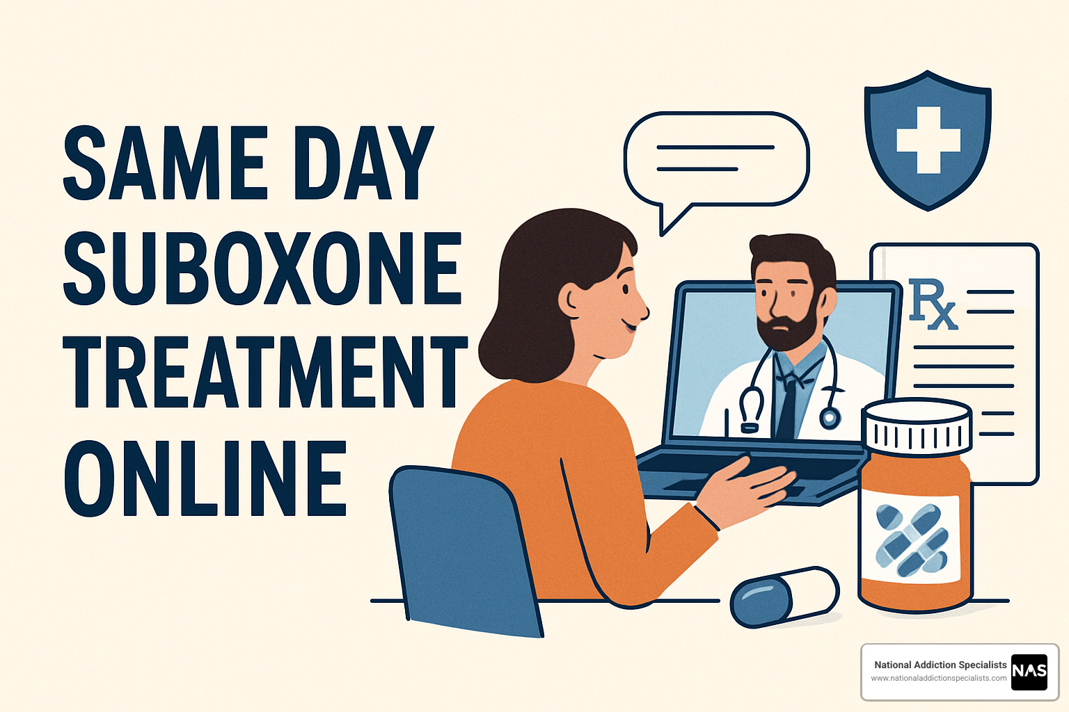 person receiving a pharmacy notification on smartphone - same day suboxone treatment online