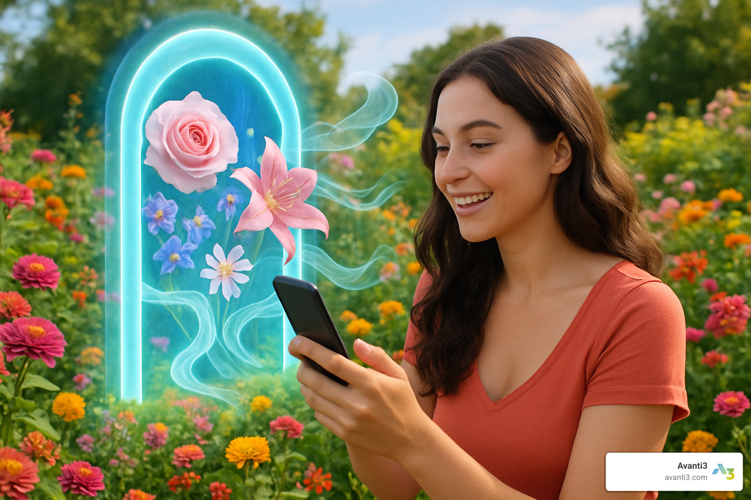 augmented reality garden experience for fragrance brand - augmented reality engagement