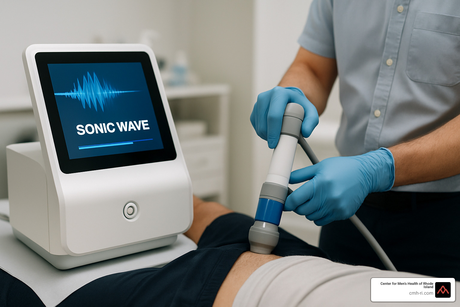 Sonic Wave therapy device used for erectile dysfunction treatment - mens health rhode island