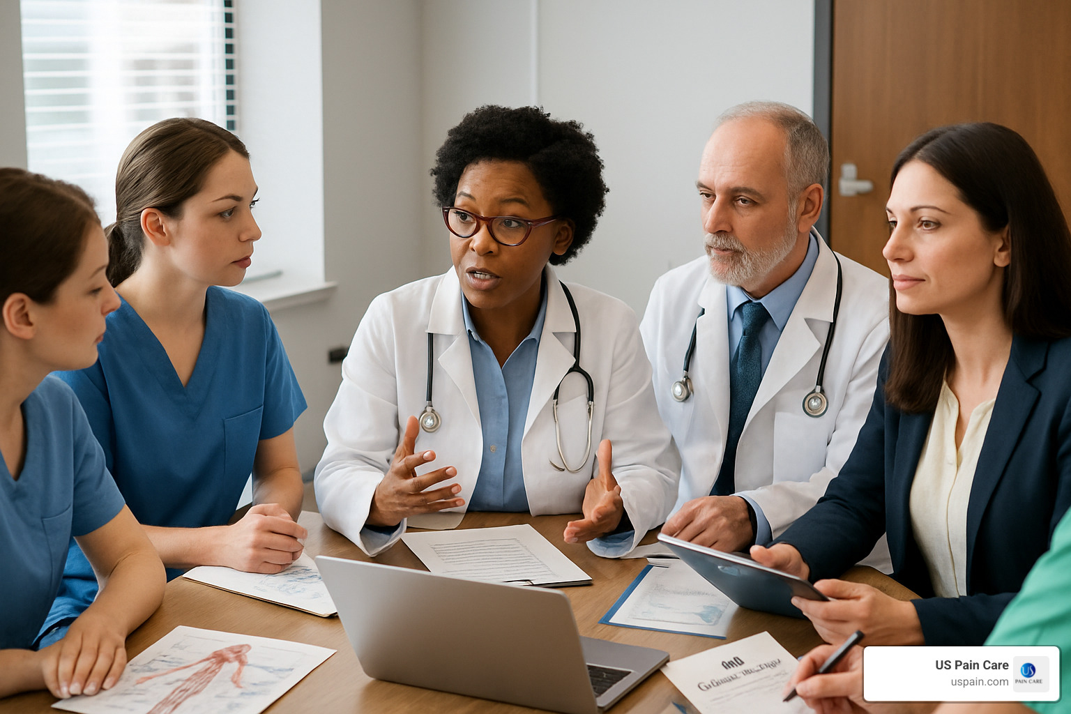 Multidisciplinary pain management team meeting - innovative pain care center