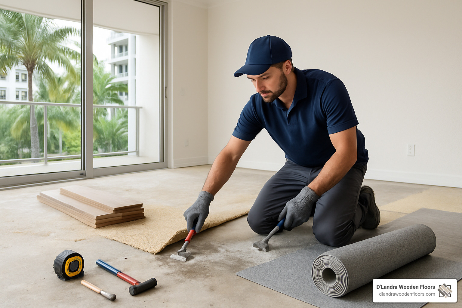 floor preparation process - South Florida quick floor installation