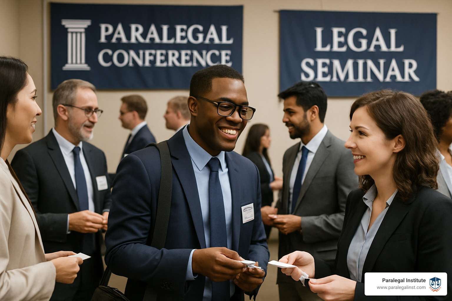paralegal networking at legal event - how to get paralegal job
