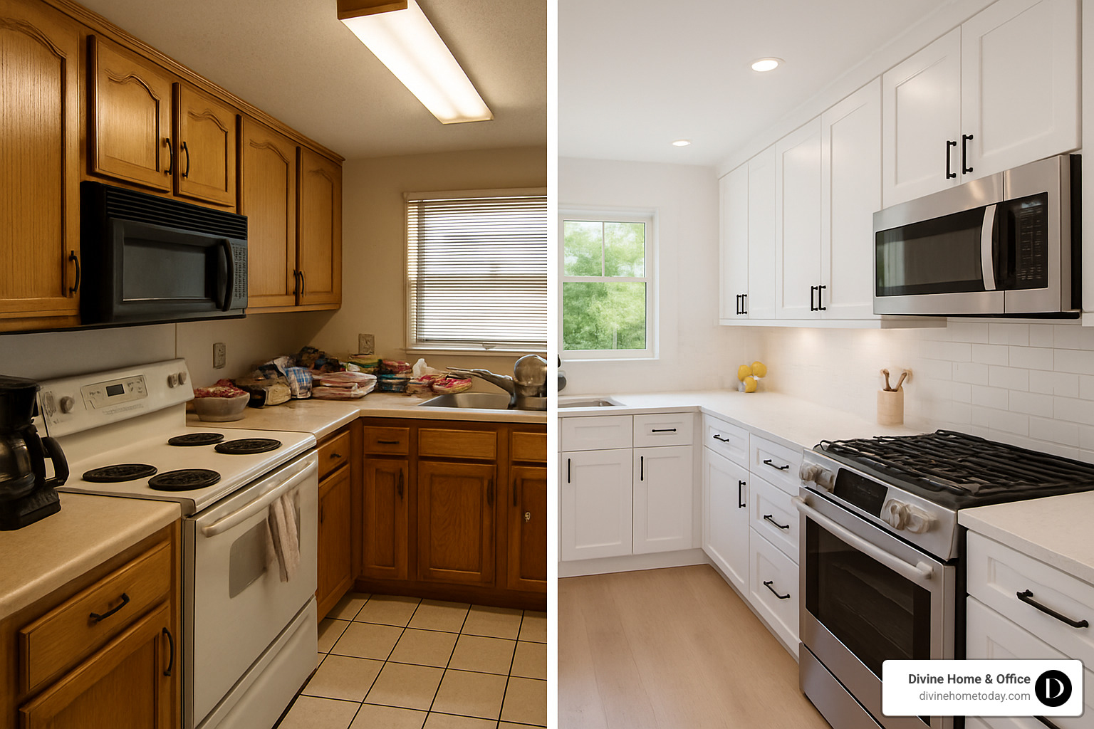 before and after kitchen change - Home change services
