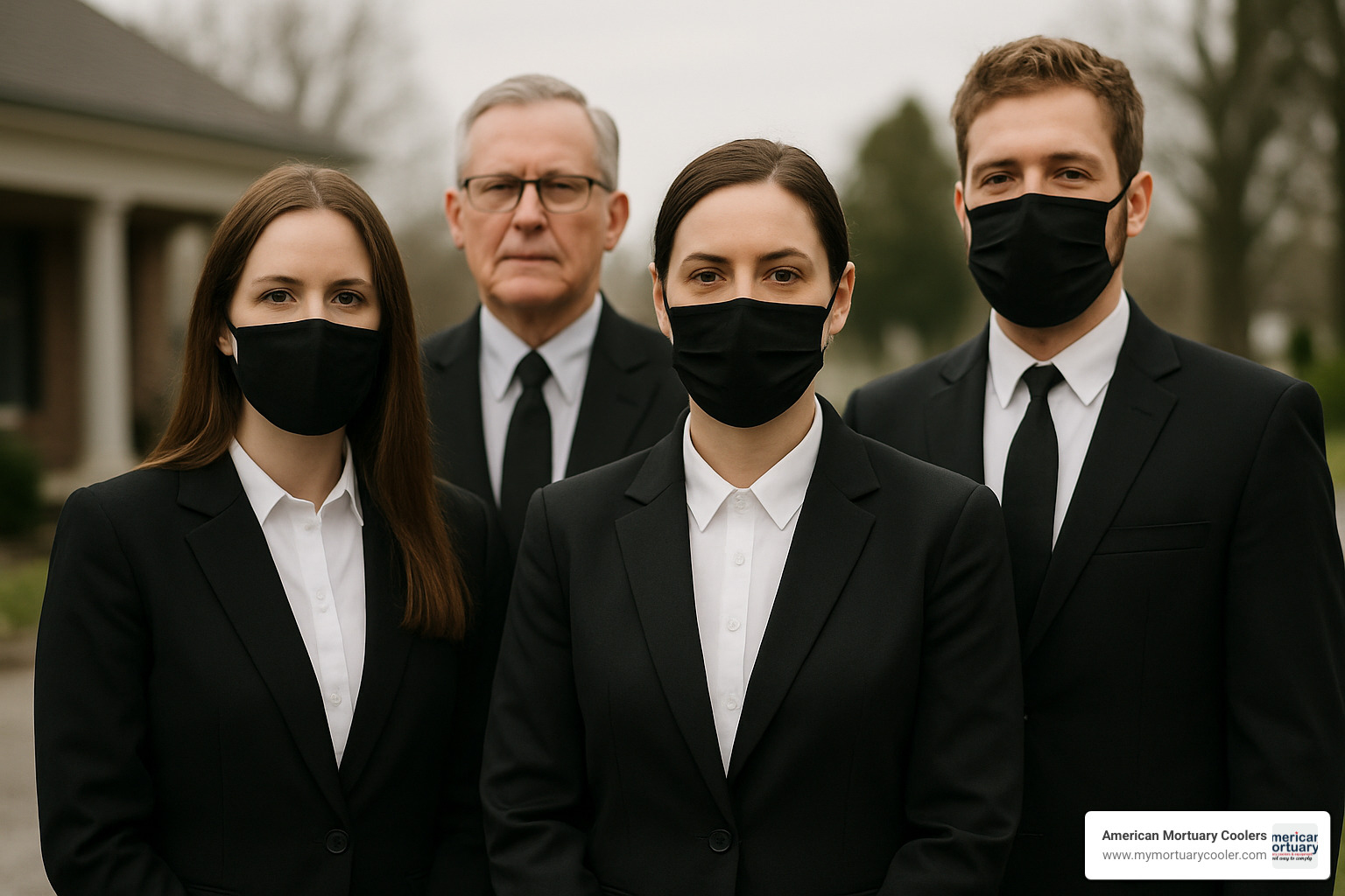 Modern funeral directors in professional attire - funeral director clothing apparel