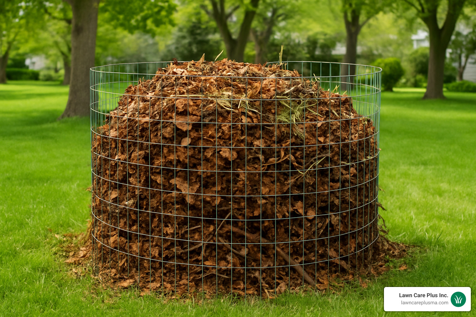 eco-friendly yard waste composting - spring cleanup