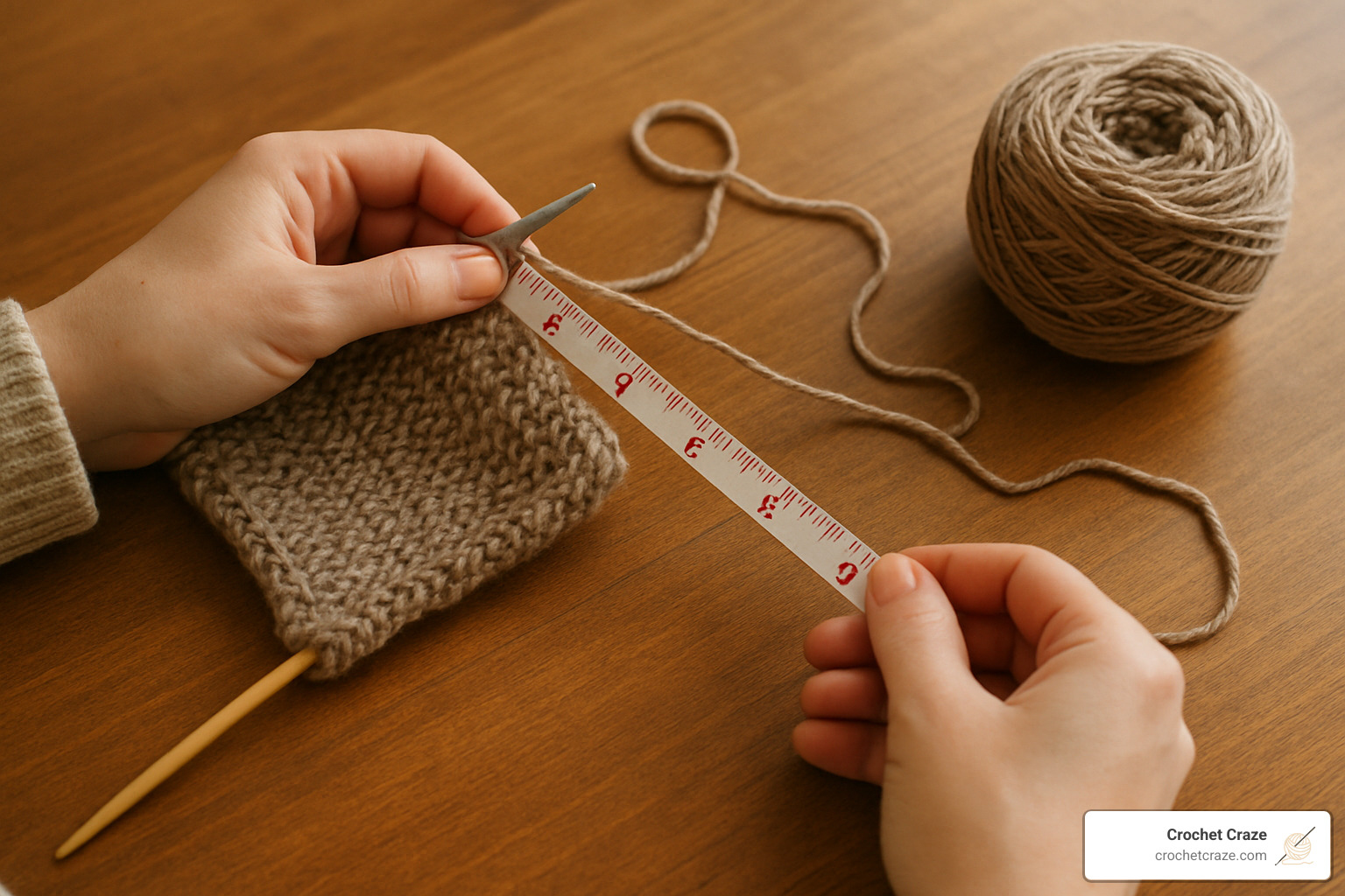 measuring remaining yarn before connecting new yarn - connecting yarn in knitting