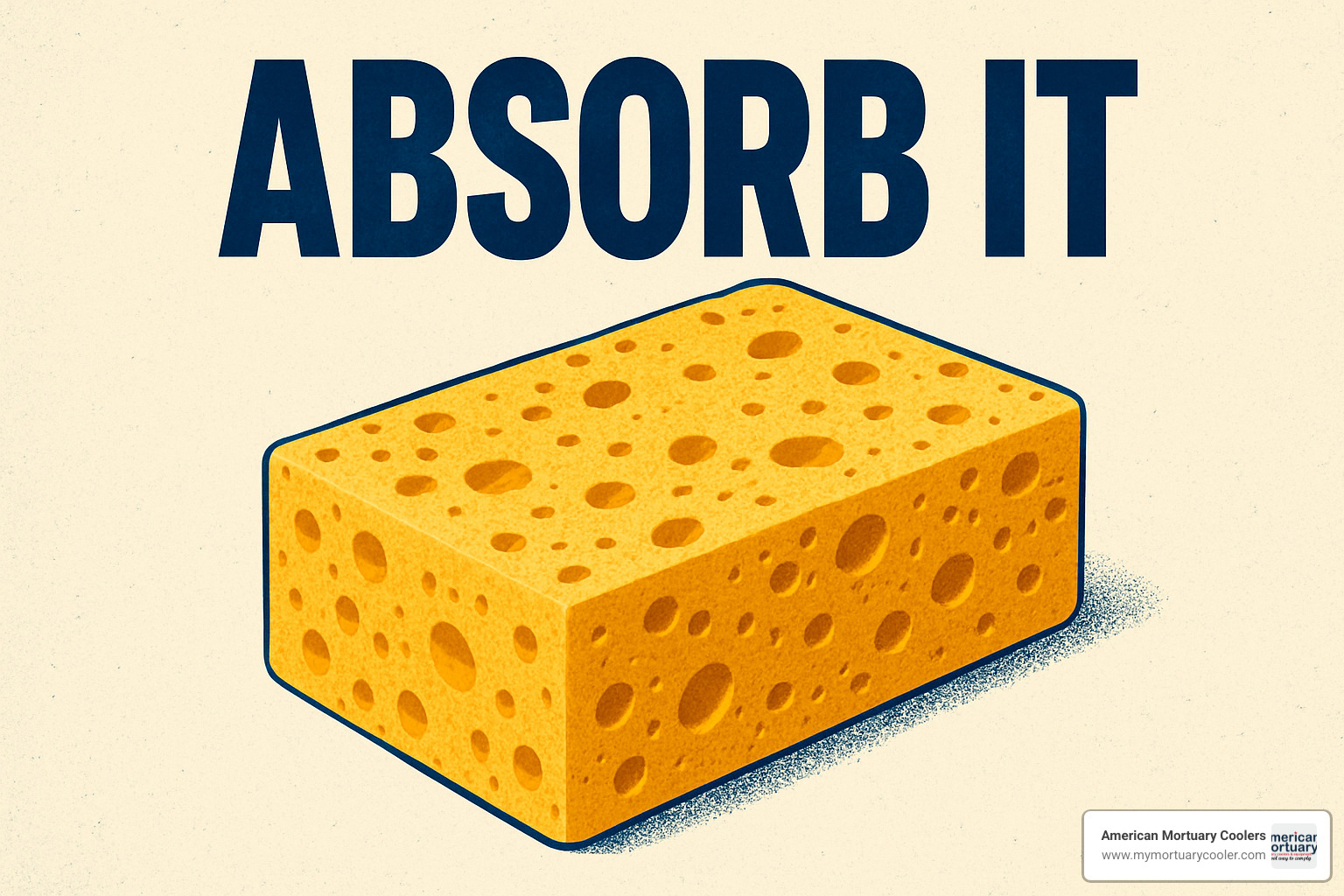 Customer using Absorb-It to clean up a household spill - absorb it