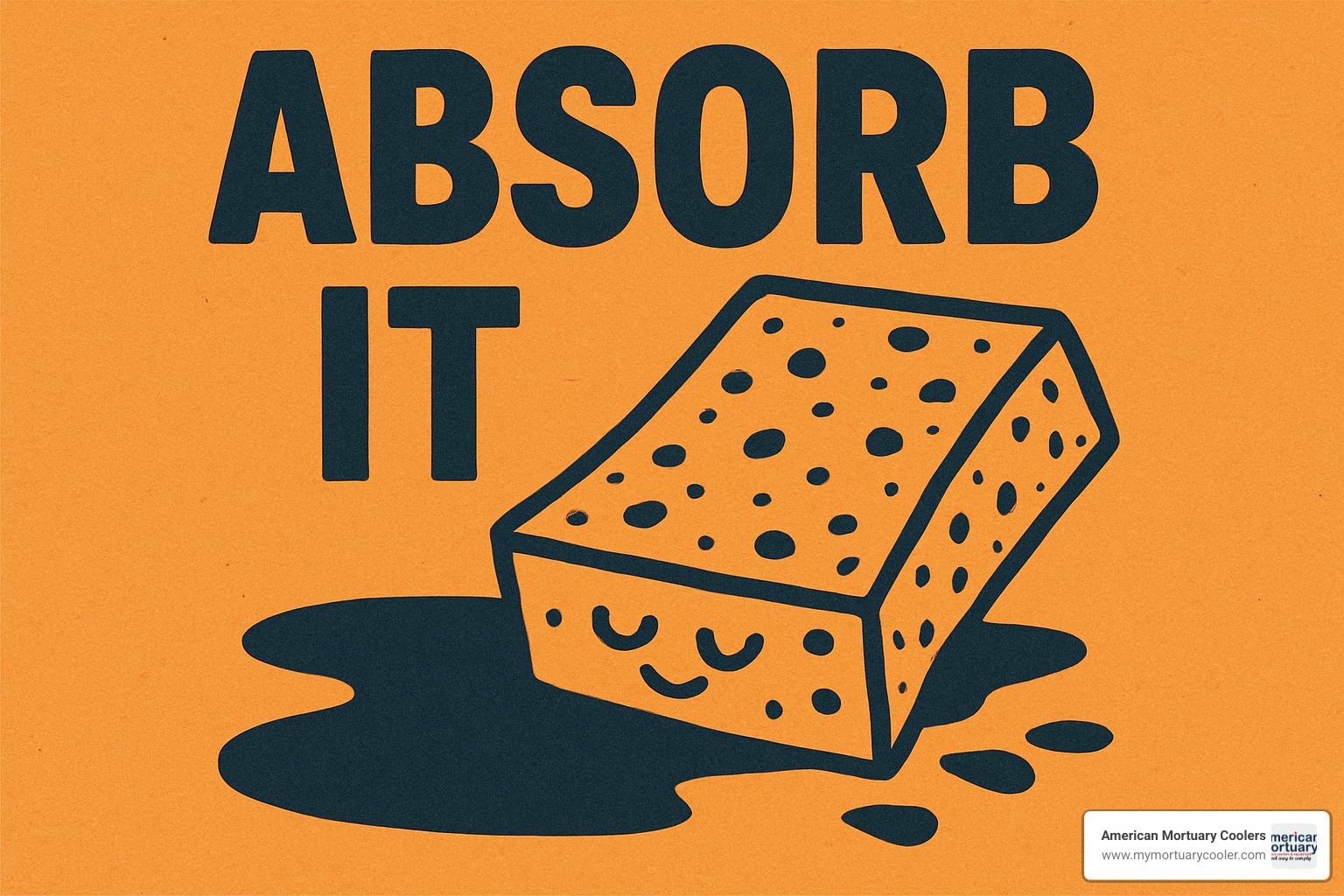 Absorb-It being applied to spilled liquid showing instant gel formation - absorb it