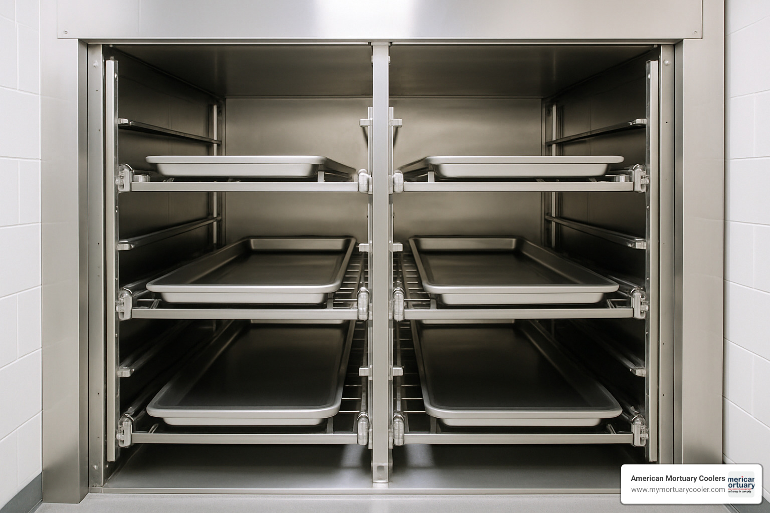 Multi-tier roller rack system for efficient body storage - Morgue Storage 