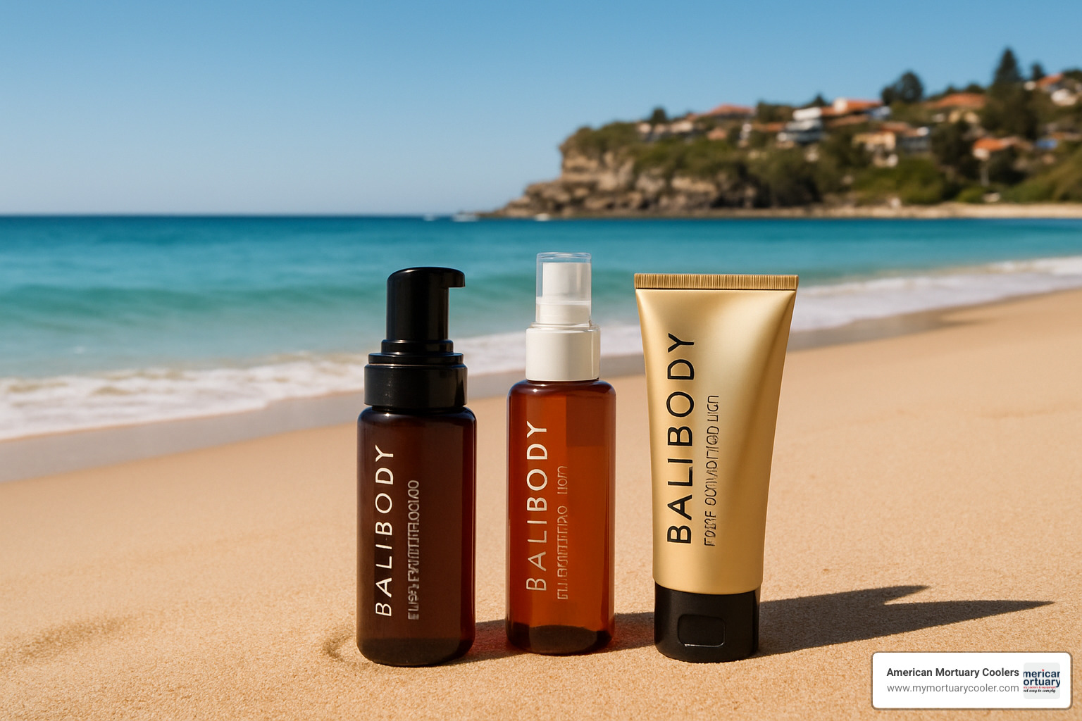 Australian beach scene with Bally Body products - bally body