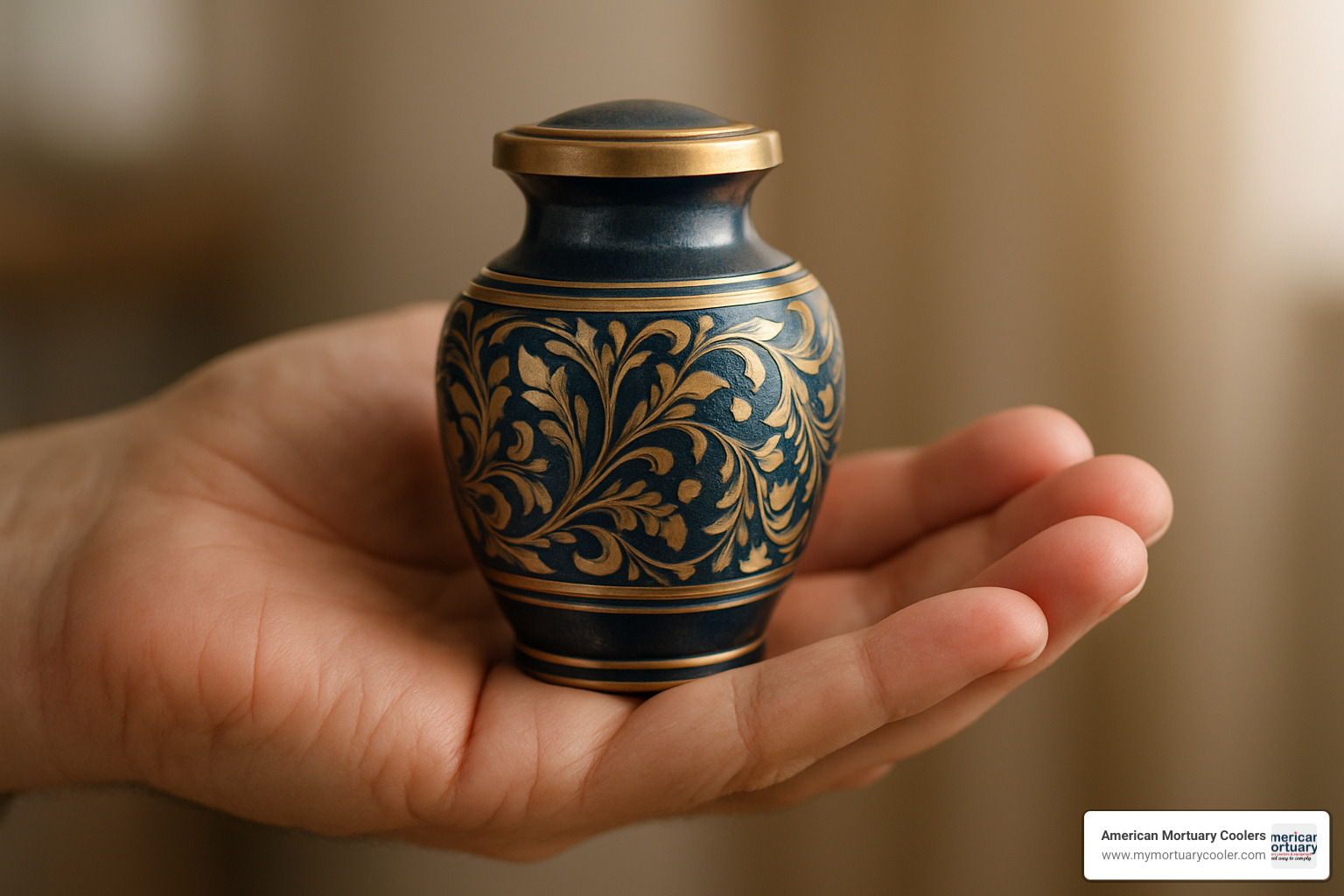 keepsake urn in hand - keepsake urns