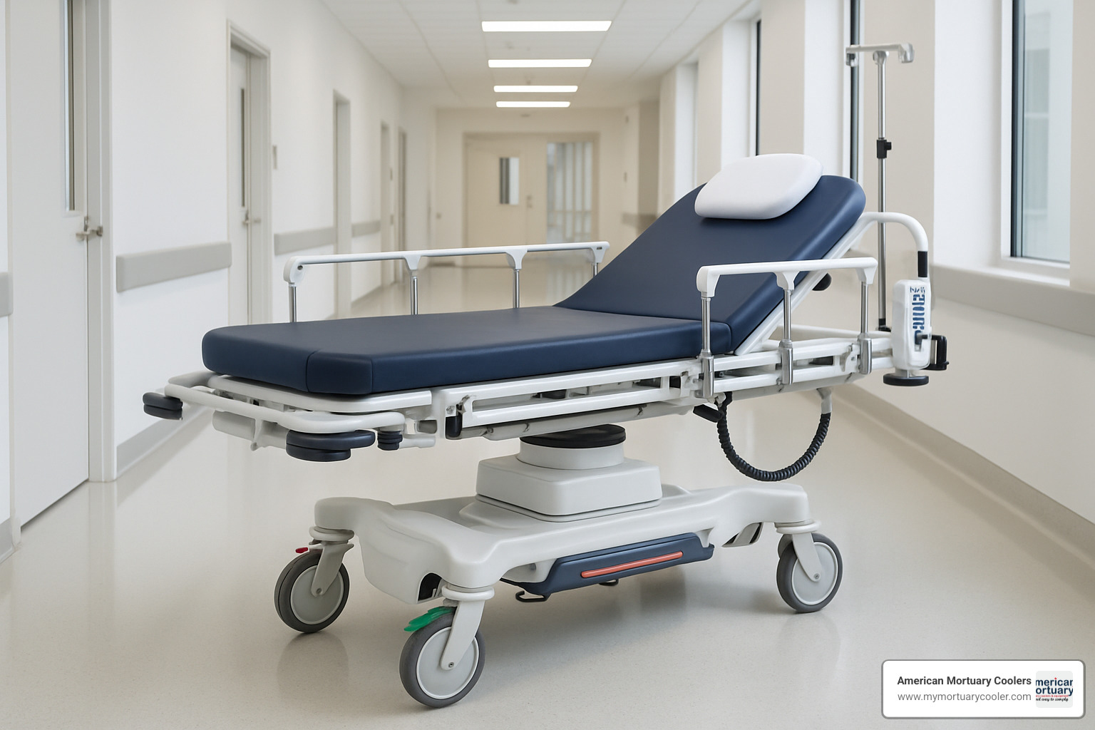 Hospital transport stretcher with hydraulic lift system - stretcher stretcher