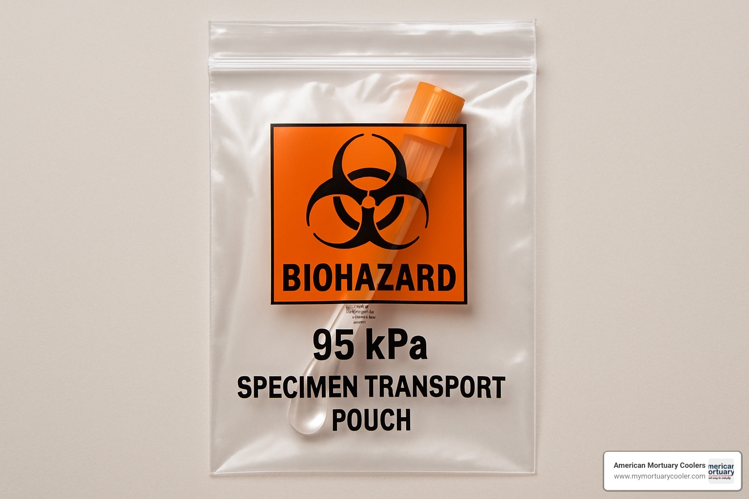 95 kPa bio-hazard pouch - biological pouches