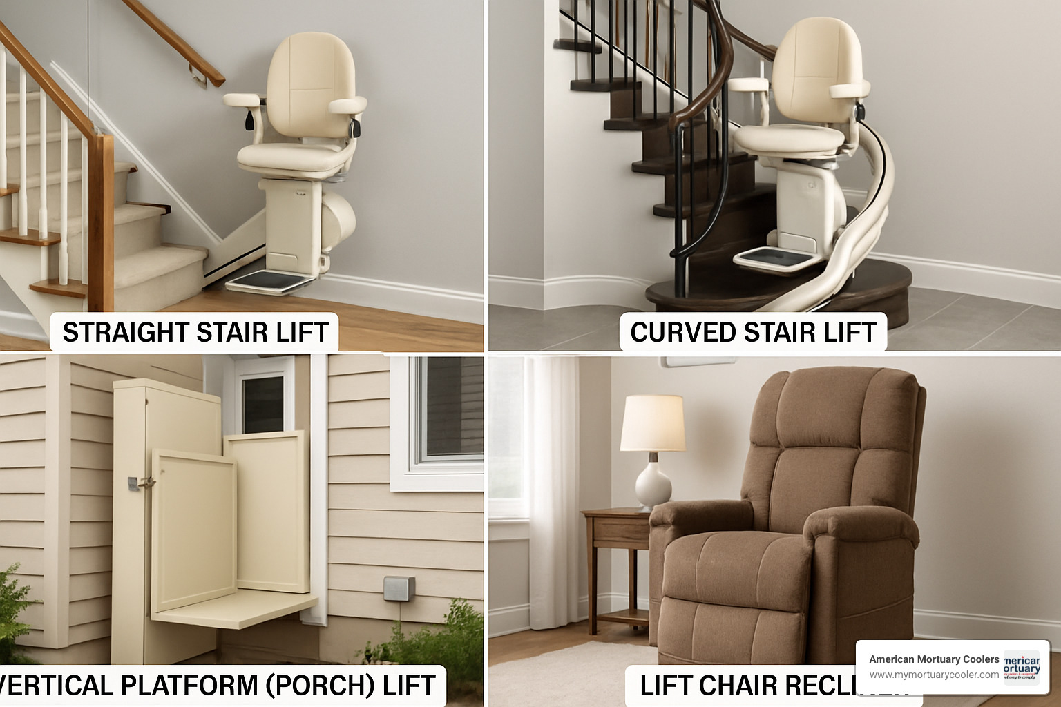 Different types of chair lifts - chair lift parts