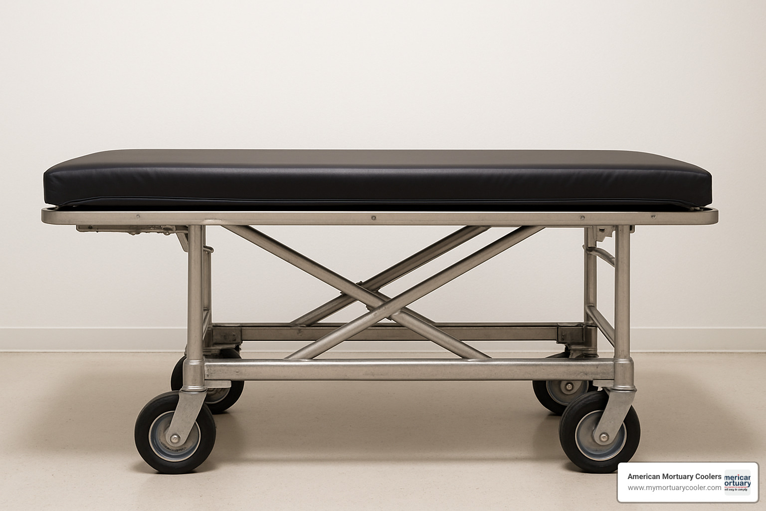 bariatric mortuary stretcher side view - MORTUARY STRETCHER