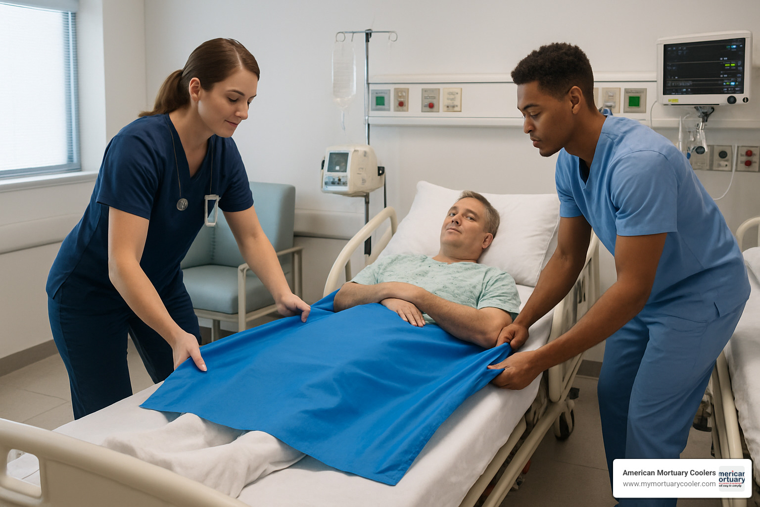 slide sheet in action - patient mover