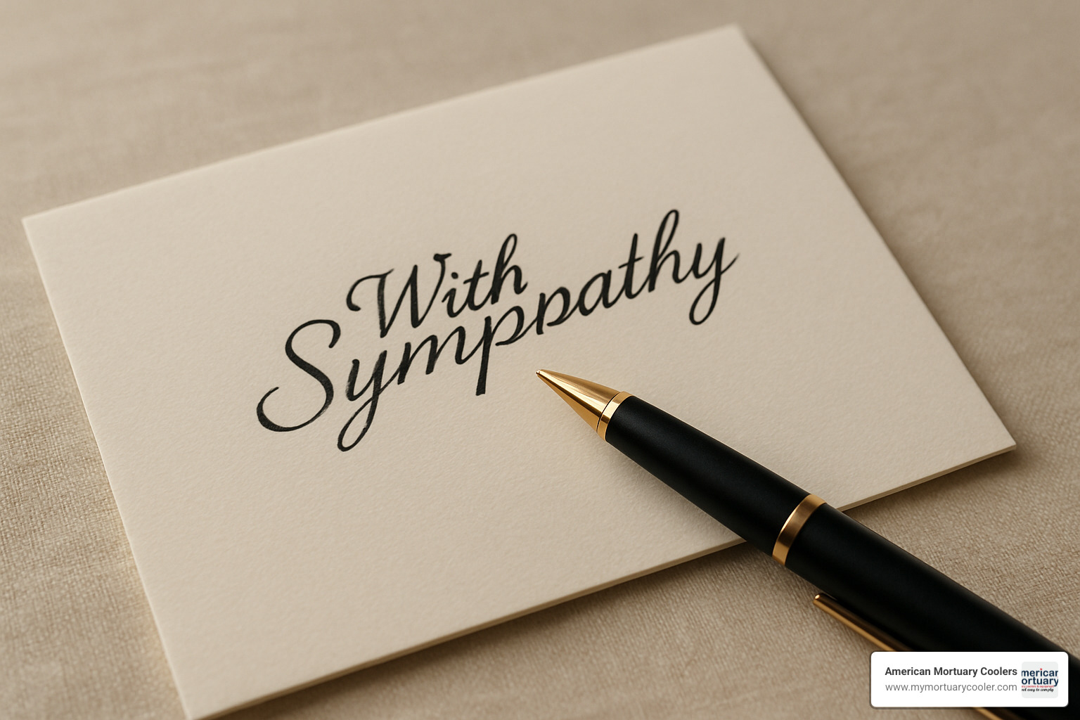 Pen resting on a condolence card - how to close a condolence letter