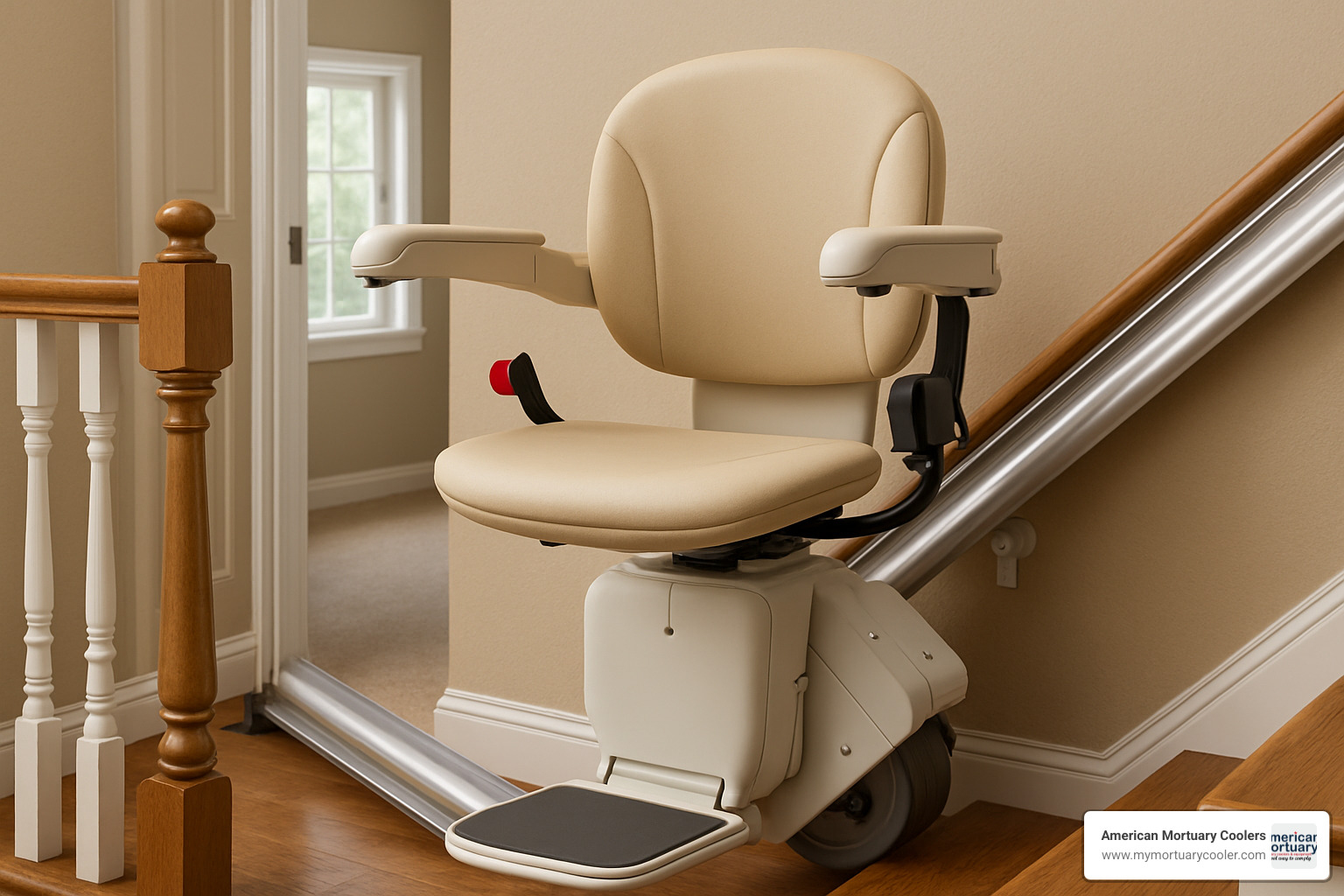 swivel-seat mechanism on a modern stair lift - best stair chair lifts