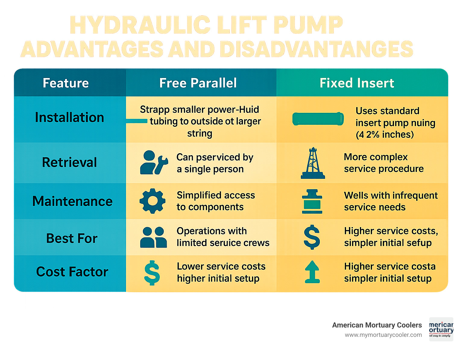 Hydraulic lift pump advantages and disadvantages comparison - pump hydraulic lift infographic 