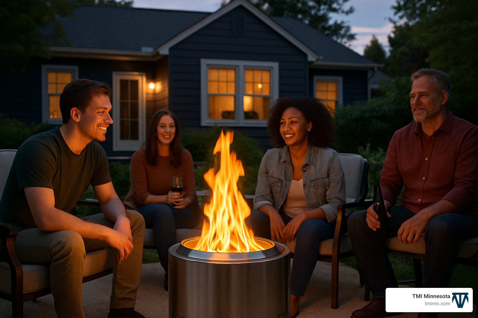 5daf42681931d47fbbf3a1b6246d4785024f5147 Light Up the Night: Creative Fire Pit Ideas for Your Backyard Discover top backyard fire pit ideas for any style or budget. Get inspired to create a cozy outdoor space and boost your home’s value. smokeless fire pit in action with minimal smoke - backyard fire pit ideas
