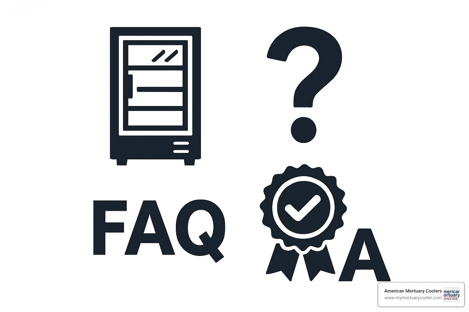 FAQ icons for commercial refrigeration - used commercial fridge