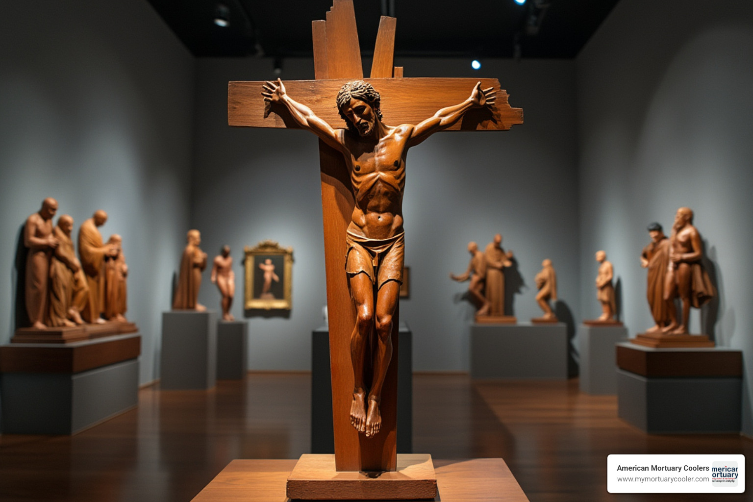 Ivan Meštrović expressionist crucifix sculpture - modernist crucifix