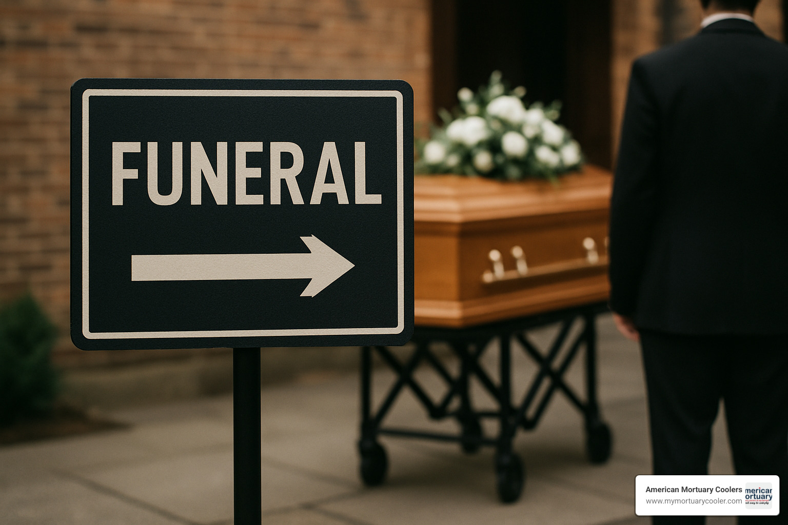 Inspiring memorial wall combining digital displays with permanent engraved elements - funeral signage