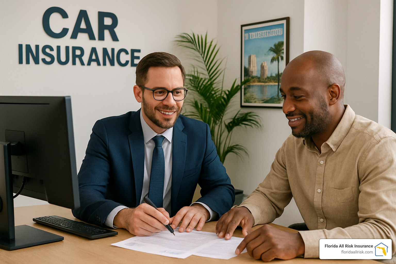 088b8ebe19328409b0b4ad5e64b99cad1a61df0f Drive with Confidence: Best Auto Insurance in St. Petersburg Compare st petersburg best auto insurance companies for savings, coverage, and service. Find your ideal policy with local tips today! Car insurance agent helping customer in St. Petersburg office - st petersburg best auto insurance companies