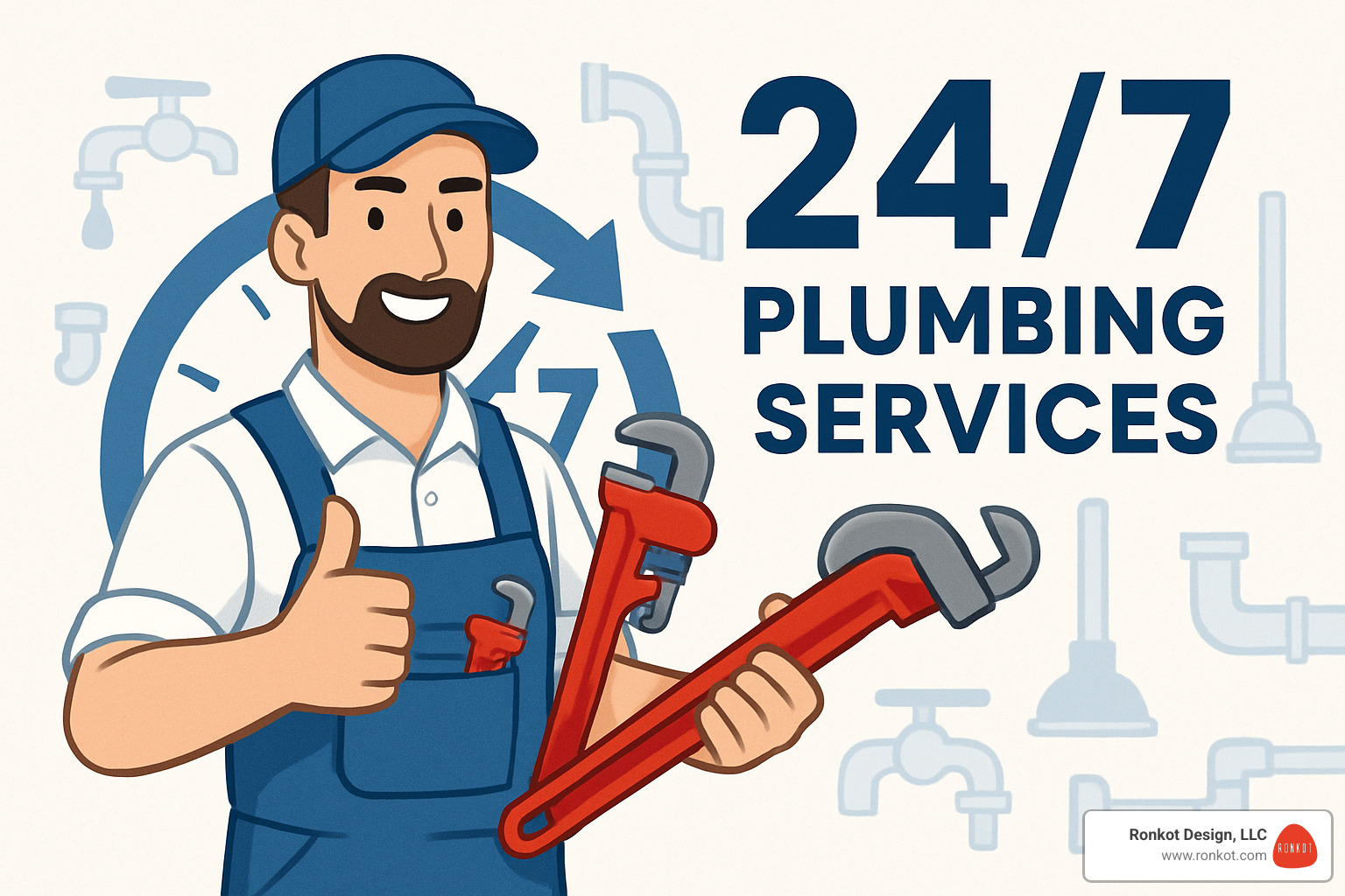 eco-friendly plumbing van with green certification labels - 24/7 plumbing services