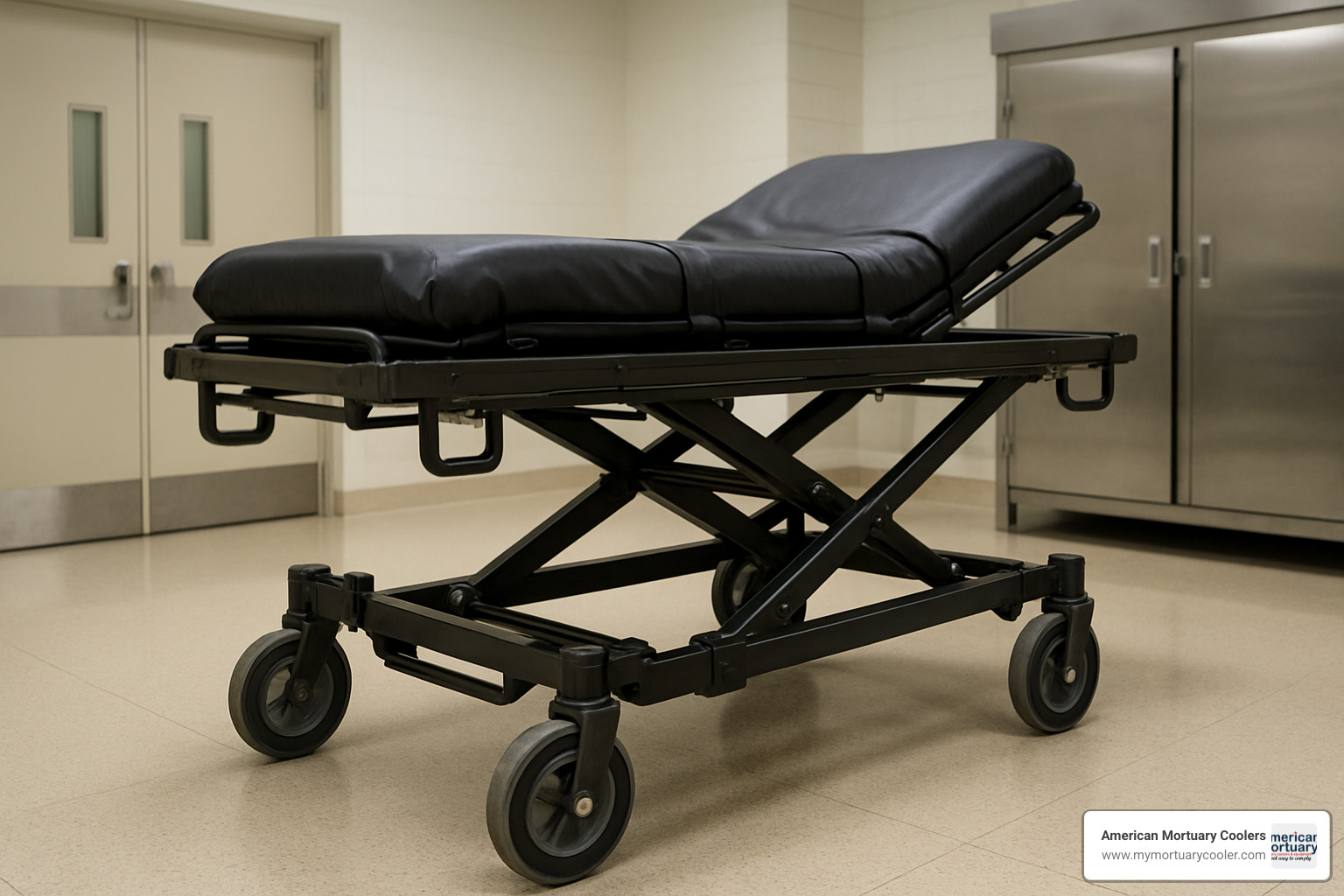Heavy duty bariatric cot cart with reinforced frame - cot cart