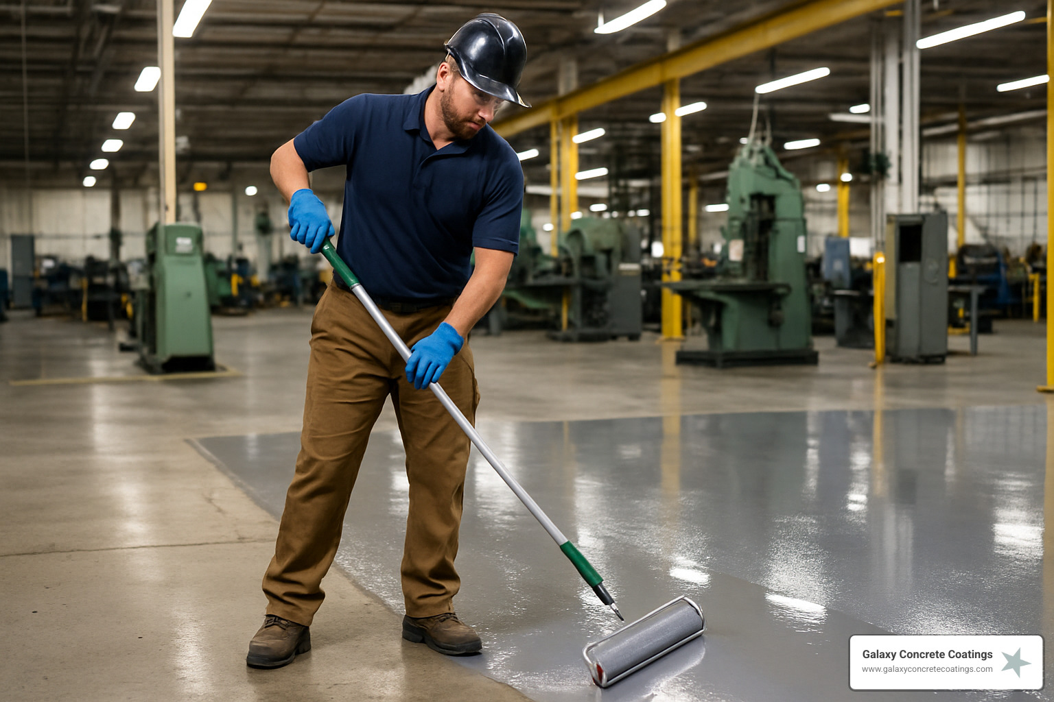 Fast-cure polyaspartic installation process in industrial setting - commercial and industrial flooring