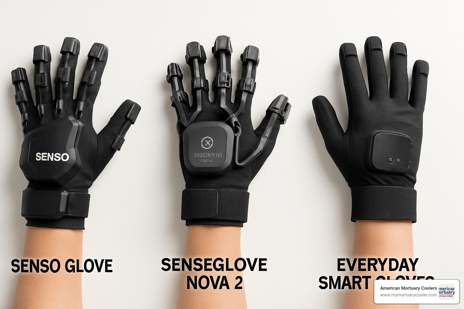 Comparison of different sensi glove products side by side - sensi gloves