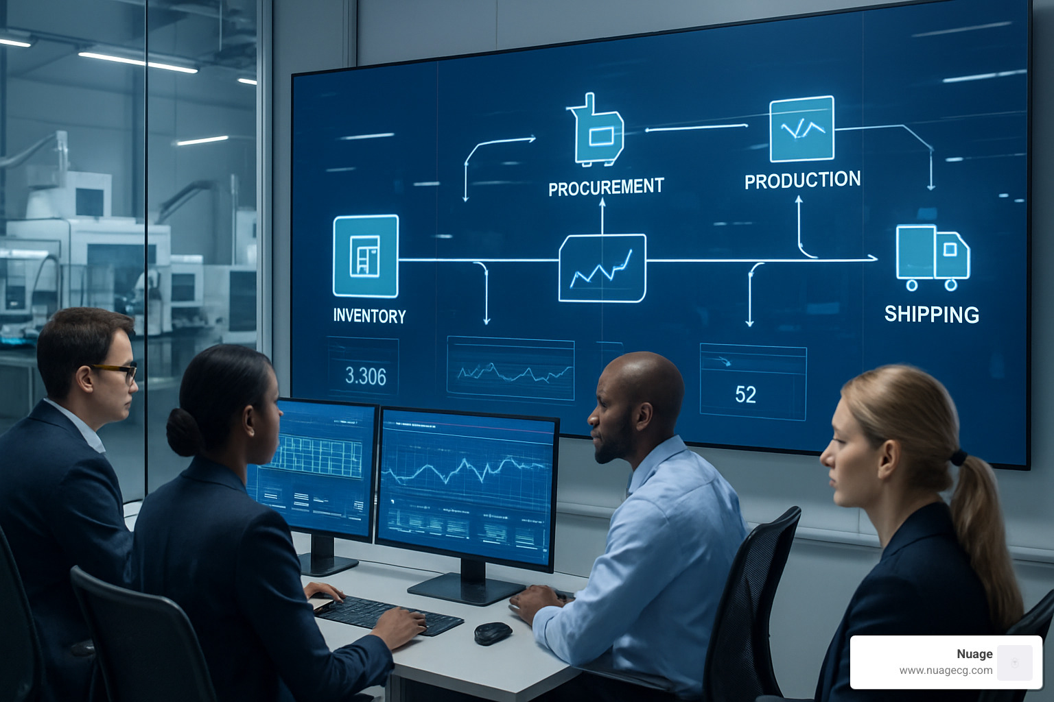 Supply chain visualization in manufacturing ERP system - ERP implementation manufacturing industry