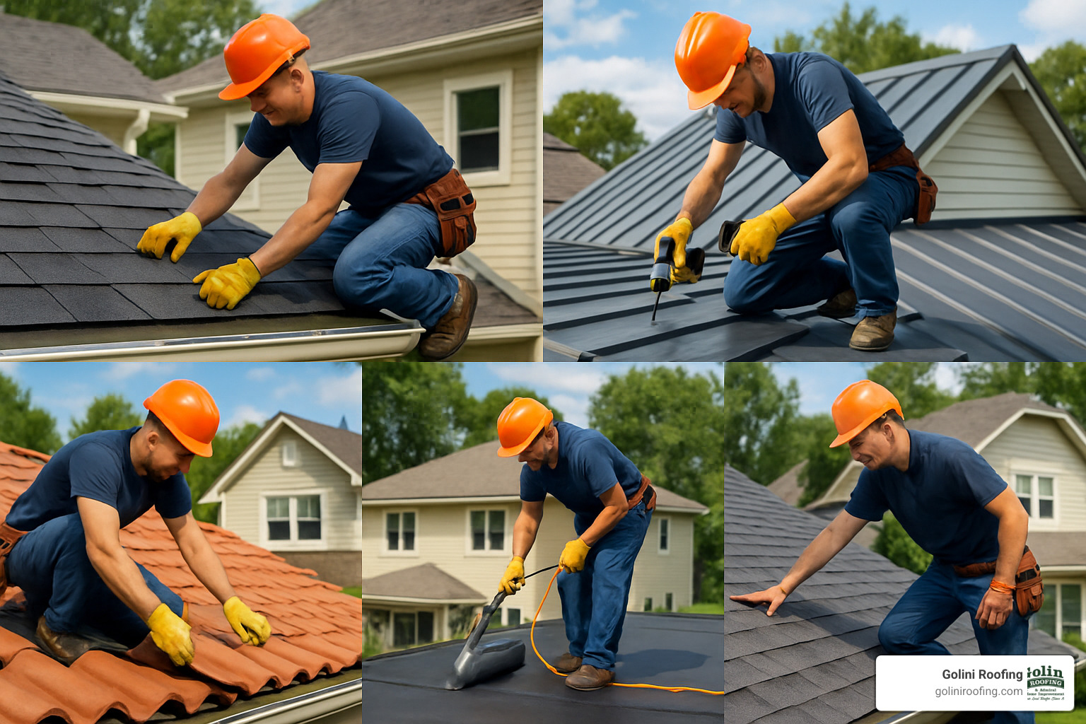 different types of residential roofing services - Best roofing company near me