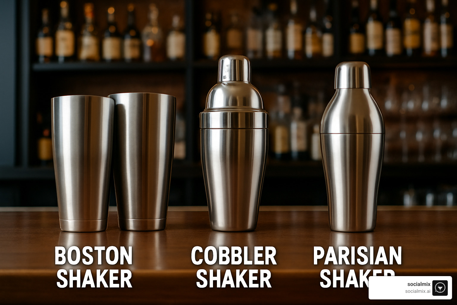 cocktail shaker types comparison - professional mixology gear
