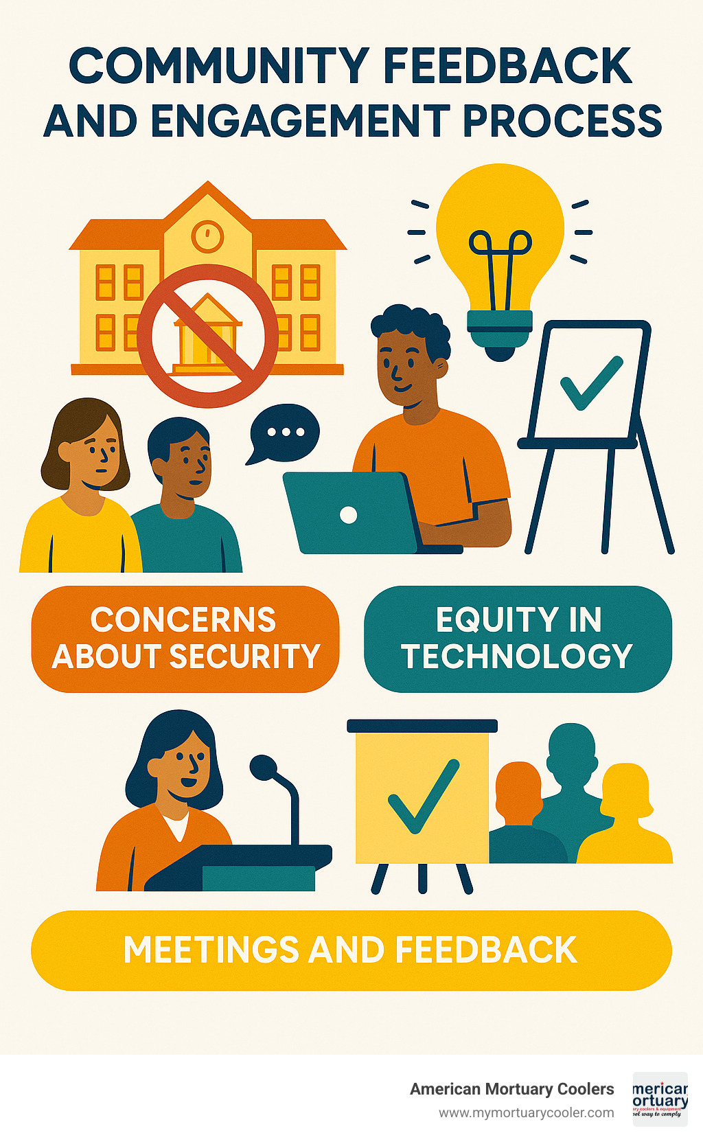 Community feedback and engagement process - My search cluster STALA infographic 