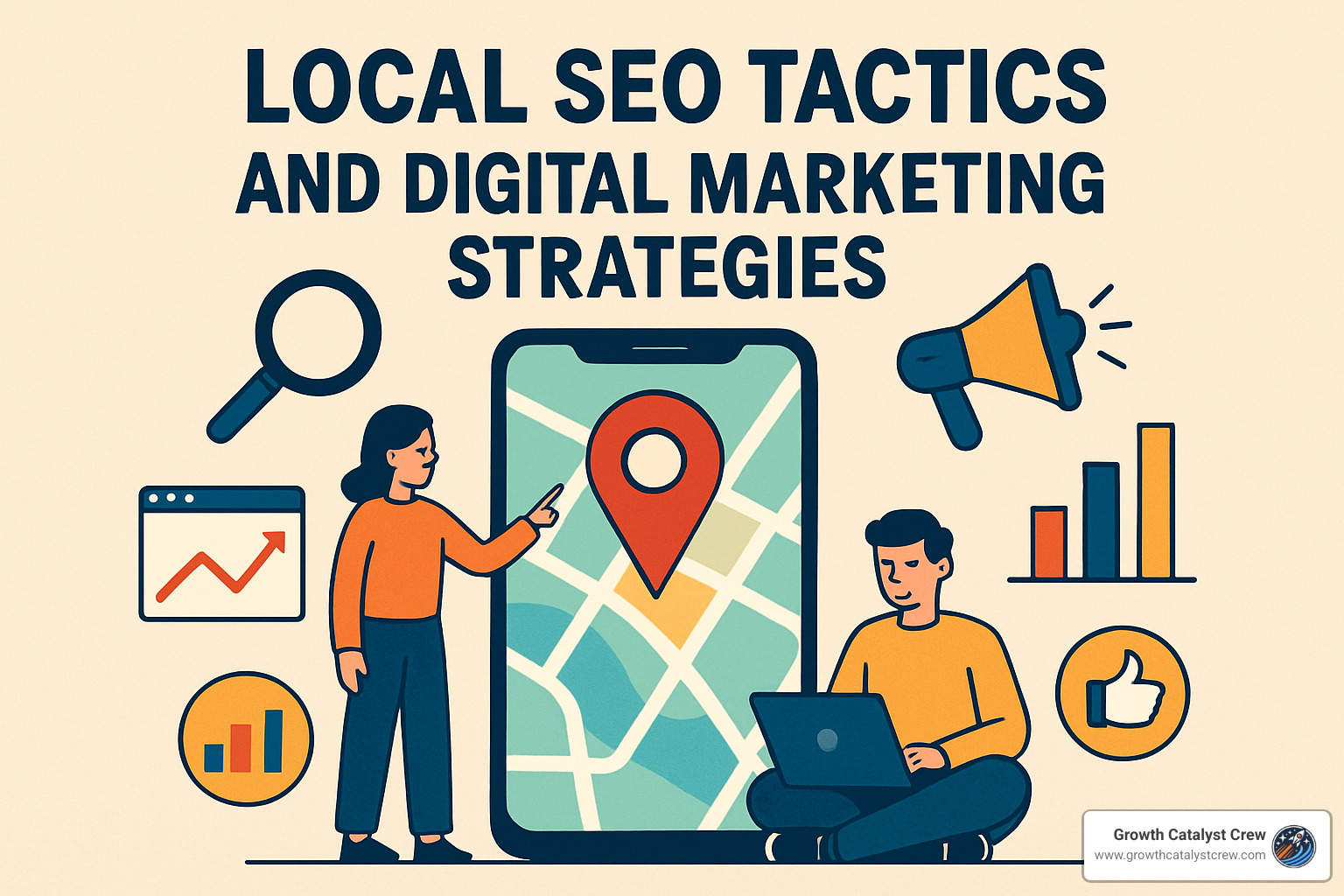optimized local landing page with key elements highlighted - local seo tactics and digital marketing strategies