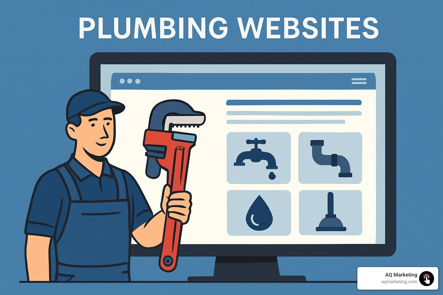 plumbing website with bright colors - plumbing websites
