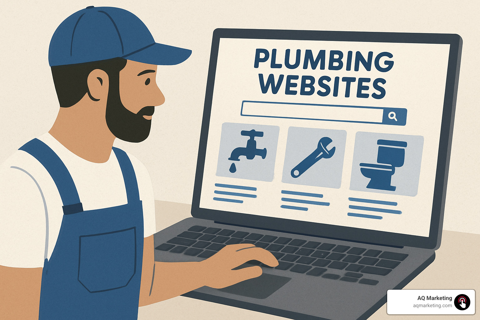 dark themed plumbing website - plumbing websites