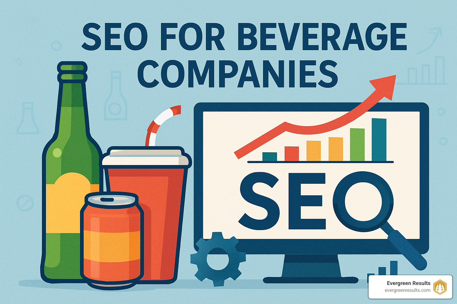 optimized product photo with proper lighting and background - SEO for beverage companies