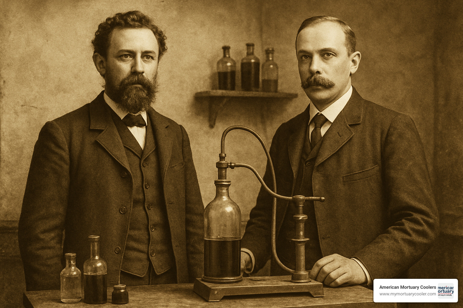 C.B. Dolge and Max Huncke, founders of ESCO - embalmers supply company