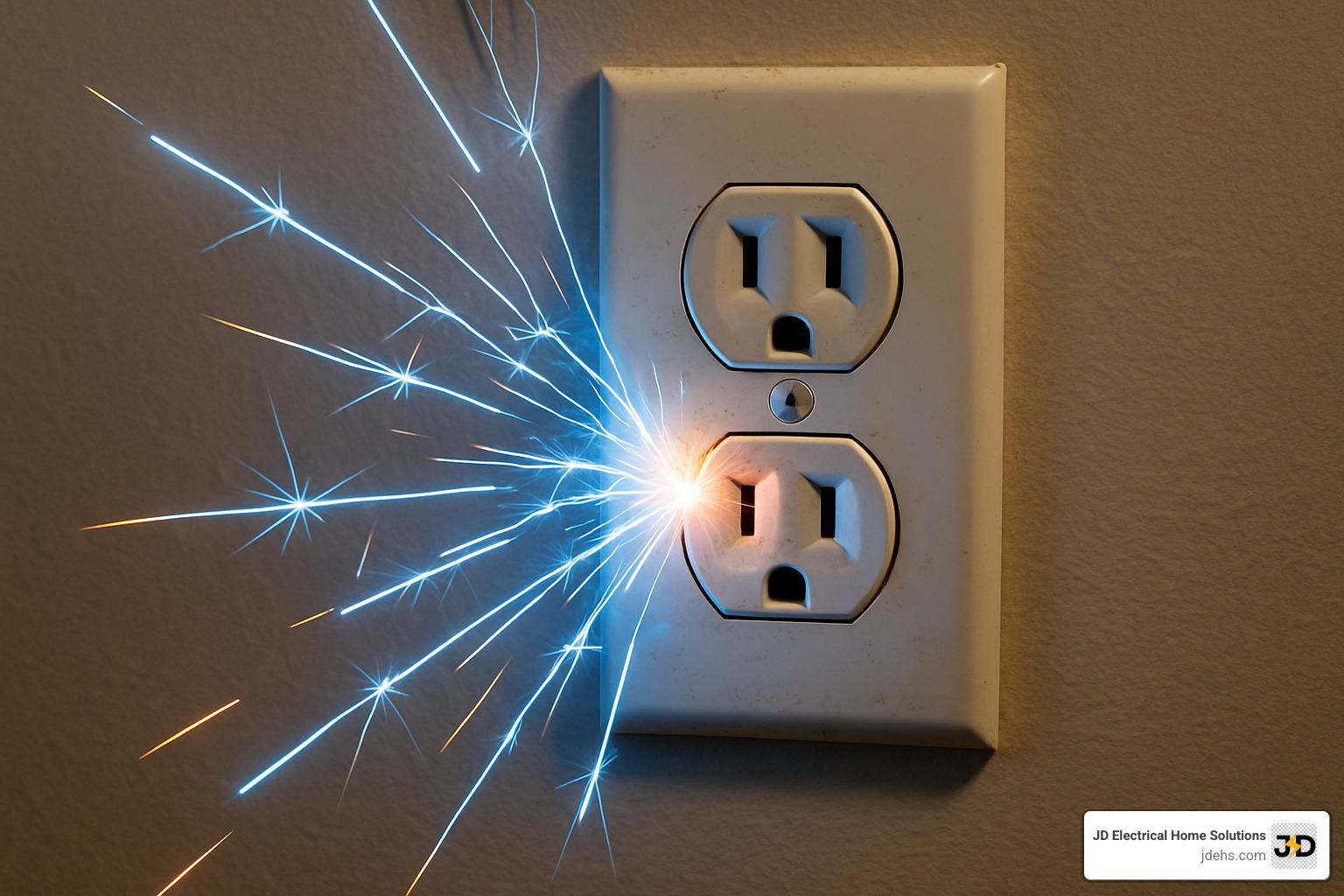 sparking electrical outlet - emergency electrical services