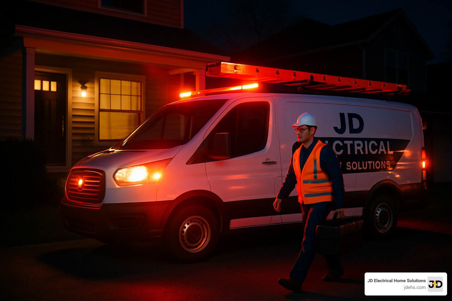emergency electrician responding to call - emergency electrical services