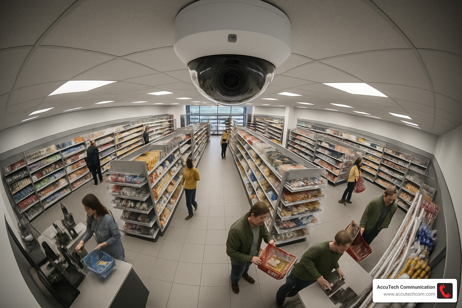 360-degree retail store security camera view - CCTV for Business