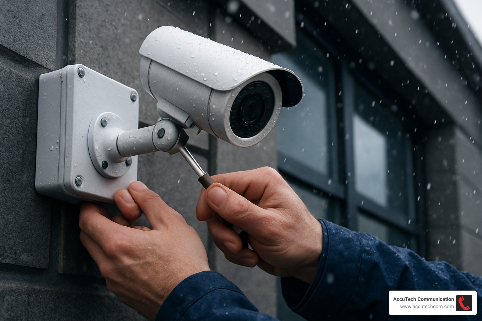 weather resistant security camera installation - CCTV for Business