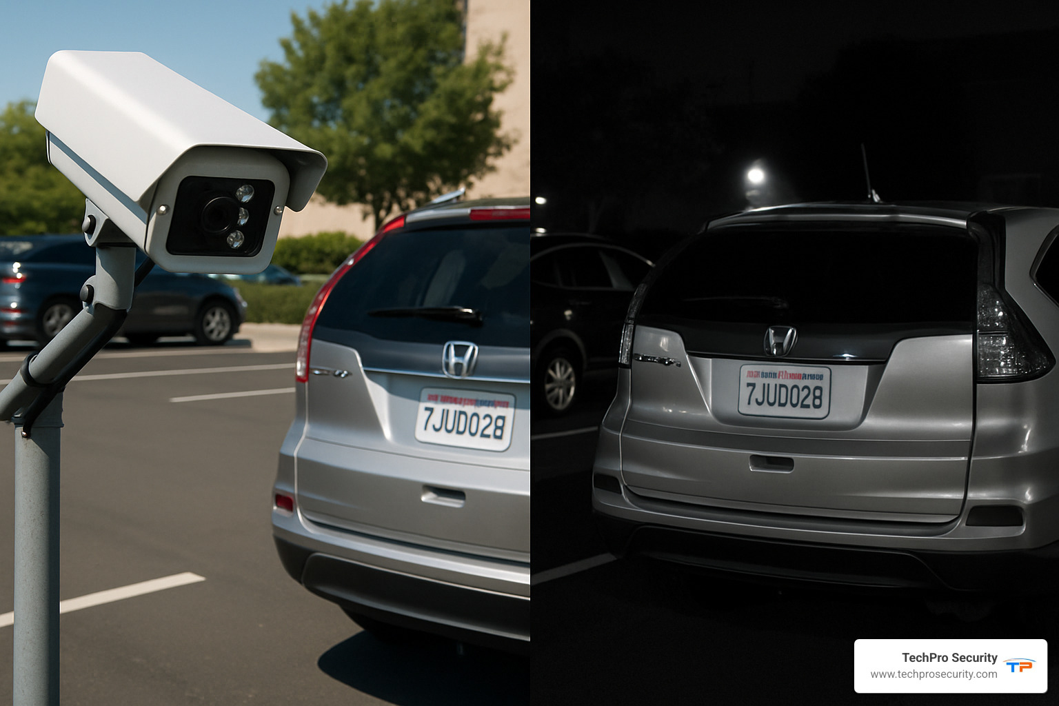 license plate recognition camera capture day and night - cctv camera for parking