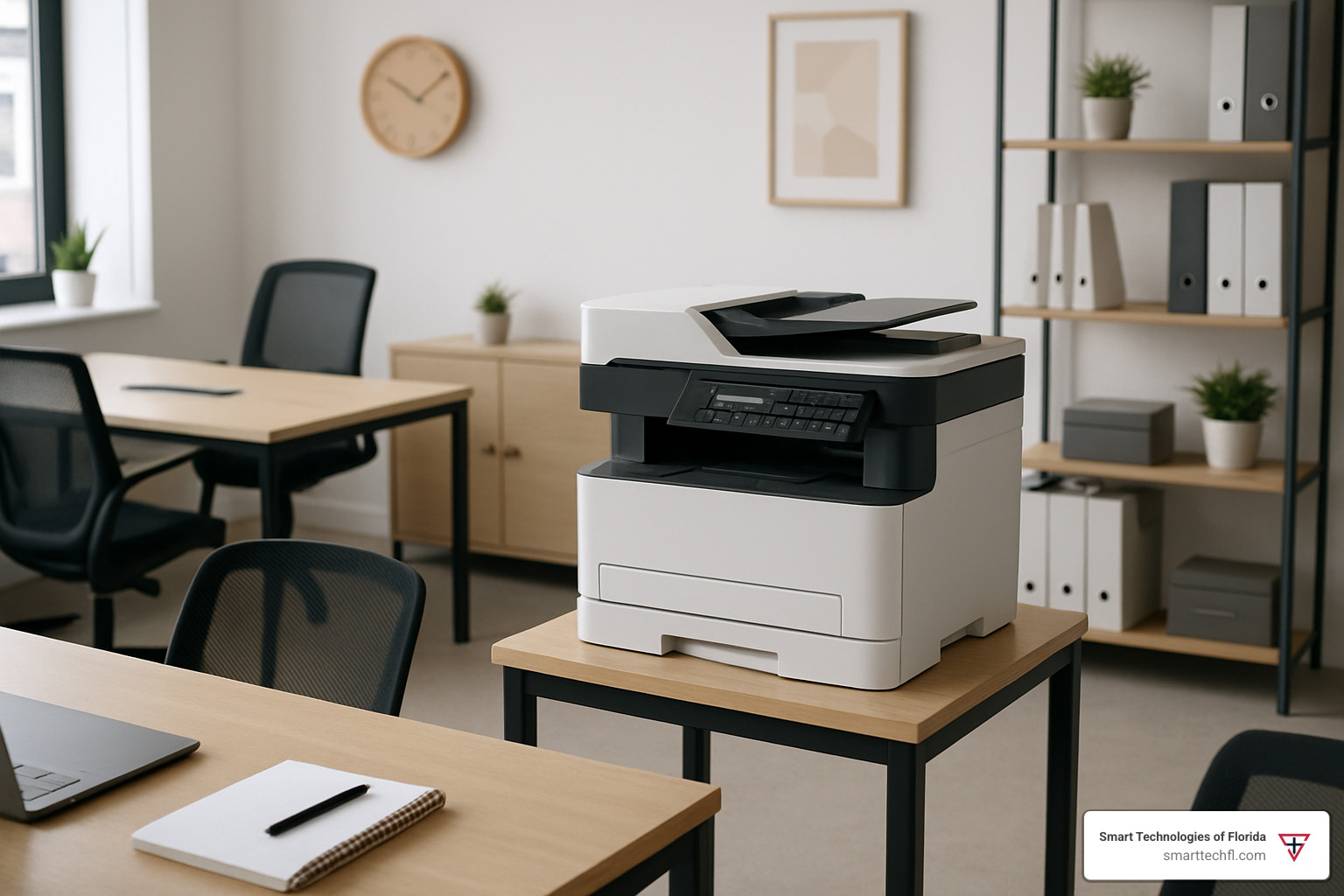 small office setup with compact copier - used copiers for sale